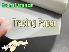 93 ग्राम रिसाइकिल पारदर्शी कागज के माध्यम से आसानी से दिखाई देता है