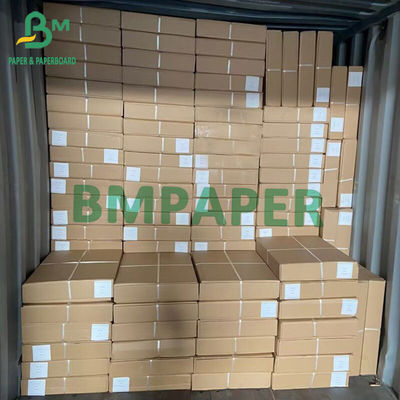 सफेद प्लॉटर पेपर रोल कार्टन में A0 A1 A2 A3 A4 50 मीटर लंबाई 2 इंच कोर सीएडी पेपर