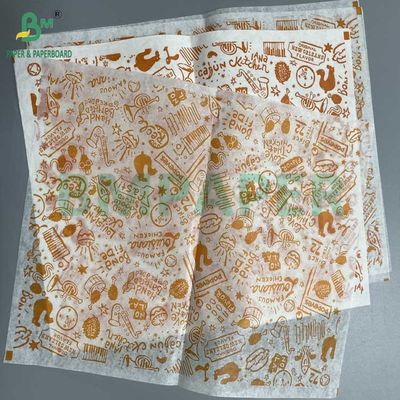 40g 50g एक तरफ से वैक्स लेपित कागज खाद्य ग्रेड पैकेजिंग कागज सफेद काला क्राफ्ट कॉफी रंग