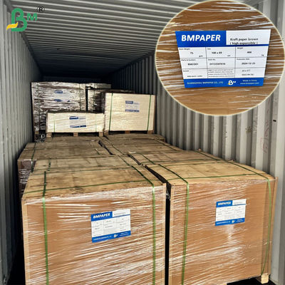 सीमेंट बैग के लिए 75 ग्राम 80 ग्राम बैग ब्राउन क्राफ्ट पेपर 65 x 100 सेमी विस्तार योग्य