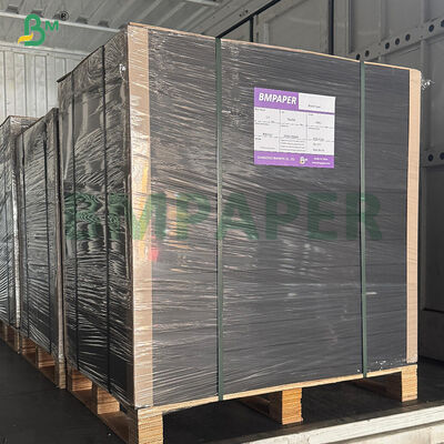 280 ग्राम 300 ग्राम वर्जिन वुड ग्लॉसी ब्लैक कार्डबोर्ड हस्तनिर्मित DIY के लिए