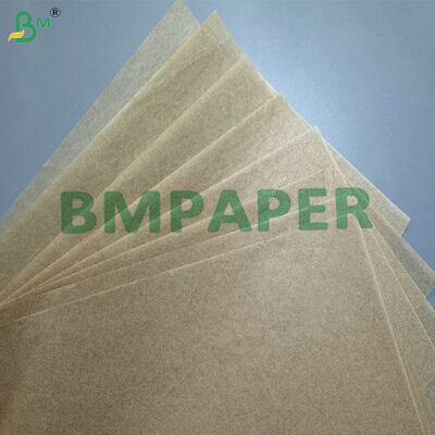 12"x100ft ग्रीसप्रूफ़ बिना ब्लीच किया हुआ 30gsm 40gsm चर्मपत्र पेपर नॉन-स्टिक सिलिकॉन बेकिंग रोल