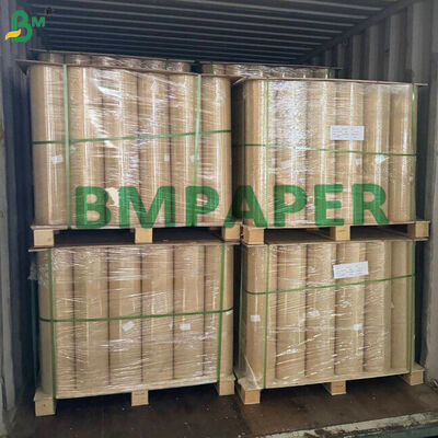 ब्राउन मास्किंग पेपर रोल 18" 450mm x 180m 50gsm कार बॉडी शॉप स्प्रे पेंटिंग