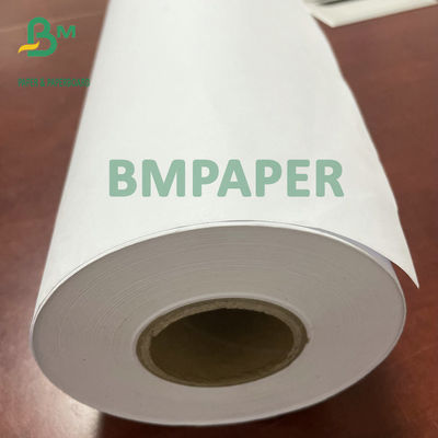24" x 50 गज 20LB अनकोटेड इंकजेट बॉन्ड पेपर CAD प्लॉटर पेपर रोल