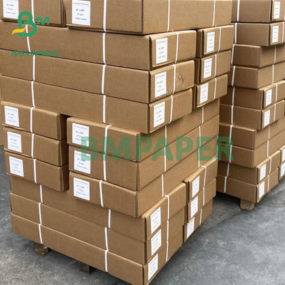 24" x 50 गज 20LB अनकोटेड इंकजेट बॉन्ड पेपर CAD प्लॉटर पेपर रोल