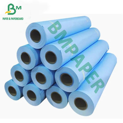 80gsm कैड प्लॉटर पेपर इंकजेट प्रिंट ब्लू रोल 310mm 620mm x 150m लंबाई