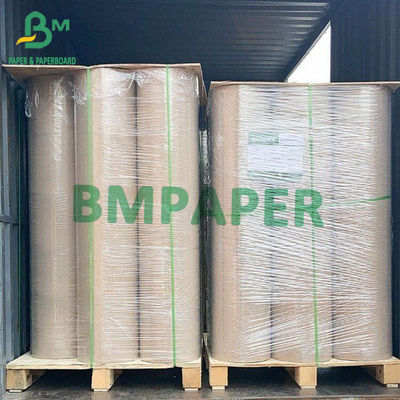 ब्राउन फूड पैकिंग बैग वाइड 0.5m - 2.5m के लिए 40gsm 70gsm BKP बोरी क्राफ्ट पेपर