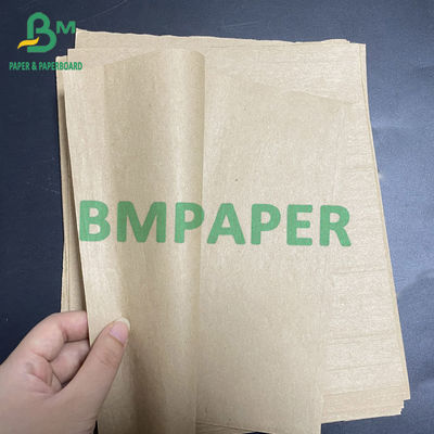 ब्राउन फूड पैकिंग बैग वाइड 0.5m - 2.5m के लिए 40gsm 70gsm BKP बोरी क्राफ्ट पेपर