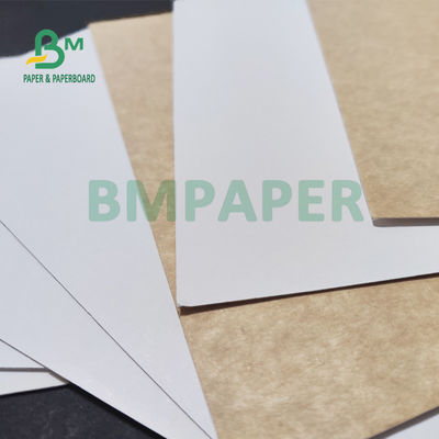 ब्रेड 70 X 100cm पैकिंग के लिए 325gsm यूनिफ़ॉर्म व्हाइट कोटेड क्राफ्ट बैक पेपर