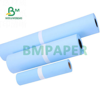 ग्राफिक ड्राइंग 20'' x 50yards के लिए 80gsm स्काईब्लू डबल साइड प्लॉटर पेपर