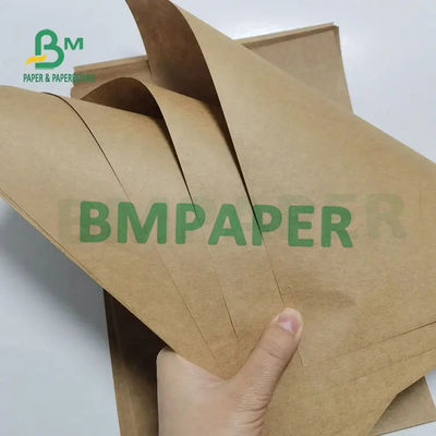 डिलीवरी बैग के लिए हाई स्ट्रेंथ डार्क ब्राउन क्राफ्ट पेपर शीट्स 80gsm 90gsm