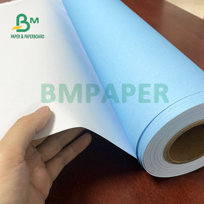 इंजीनियरिंग के लिए 80gsm वन साइड ब्लू CAD प्लॉटर पेपर 610mm X 150m