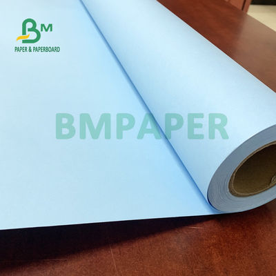20LB डबल साइड ब्लू इंजीनियरिंग कॉपी पेपर अनकोटेड 620mm X 100m