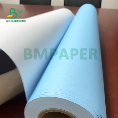 30'' X 150ft 2'' कोर सिंगल साइड ब्लू CAD बॉन्ड पेपर 20lb स्मूथनेस