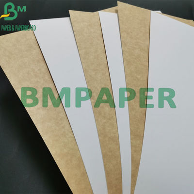 वर्जिन पल्प 325gsm फूड ग्रेड क्राफ्ट पेपर व्हाइट कोटेड ब्राउन बैक के साथ