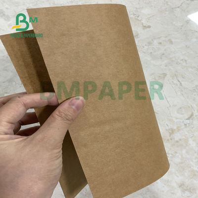 300gsm डार्क ब्राउन क्राफ्ट पेपर रोल नो-टियरिंग वर्जिन वुड पल्प