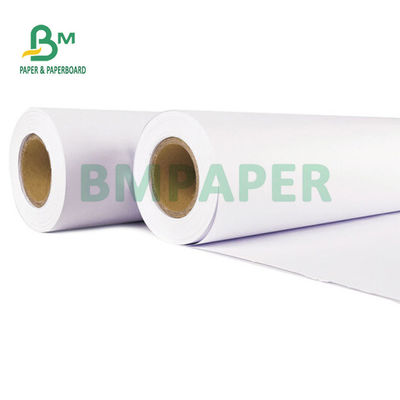 इंजीनियरिंग योजनाओं के लिए 20lb CAD अनकोटेड इंकजेट प्लॉटर पेपर 24'' 36'' X 150'