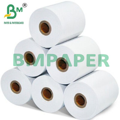 कैश रजिस्टर के लिए 80x80MM 57x50MM सफेद पारभासी पेपर बॉन्ड पेपर