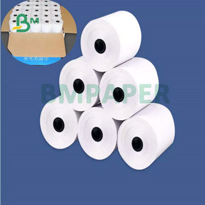 बैंक पीओएस के लिए 55gr 80x80mm 57x40mm कैश रजिस्टर थर्मल पेपर रोल
