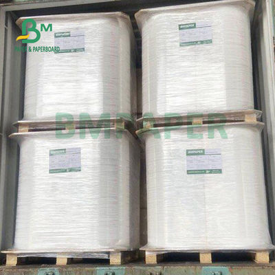 24gsm 28gsm व्हाइट क्राफ्ट स्ट्रॉ रैपिंग पेपर रोल 25mm 26.5mm कम्पोस्टेबल