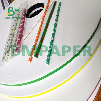 डिस्पोजेबल स्ट्रॉ के लिए 60GSM 120GSM फूड ग्रेड वर्जिन पल्प व्हाइट क्राफ्ट स्ट्रॉ पेपर