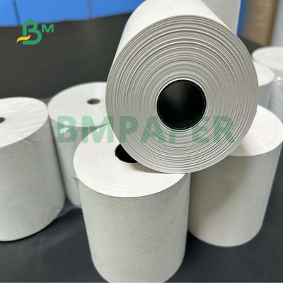 एटीएम रजिस्टर पेपर प्रिंटिंग के लिए 50Gr 55Gr 80 x 80mm 57 x 50mm थर्मल रसीद पेपर
