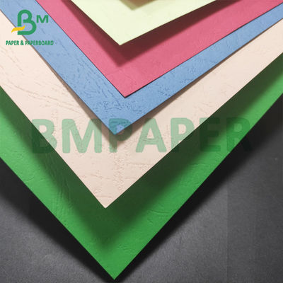 रंग-बिरंगे 230 ग्राम चमड़े के अनाज का कागज A4 A3+ लिपिक कवर पेपर