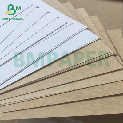 जमे हुए खाद्य पदार्थों की पैकेजिंग Kraft Paper White Coated Kraft Back For Food Box