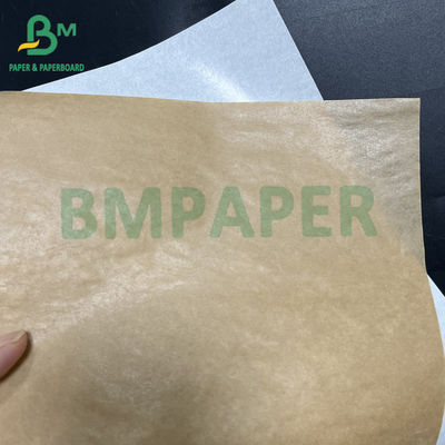 40 gsm + 10 gsm पीई सफेद अनब्लिच ब्राउन शुगर पैकिंग पेपर कसाई पेपर रोल