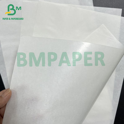 45 gsm + 10 gsm एक तरफ चमकदार पीई लेपित सफेद बर्गर पैकेजिंग पेपर कसाई कागज