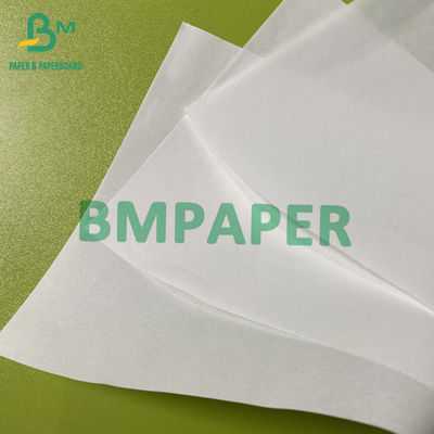 35gsm 40gsm तेल सुरक्षा कागज सफेद वसा प्रतिरोधी कागज रीलों में खाद्य पैकेजिंग के लिए अनुकूलित आकार