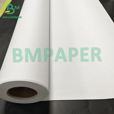 20LB 914mm*50m सफेद स्याही अवशोषण इंजीनियरिंग बॉन्ड पेपर CAD ड्राइंग के लिए
