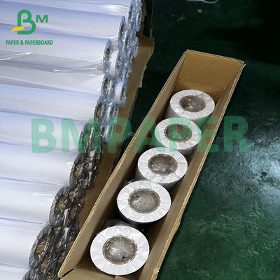 20LB 914mm*50m सफेद स्याही अवशोषण इंजीनियरिंग बॉन्ड पेपर CAD ड्राइंग के लिए