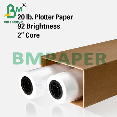 24&quot; x 150ft 2&quot; कोर 20lb प्लॉटिंग पेपर फॉर सीएडी ड्राइंग 5 रोल / केस