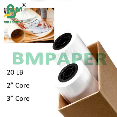 24&quot; x 150ft 2&quot; कोर 20lb प्लॉटिंग पेपर फॉर सीएडी ड्राइंग 5 रोल / केस