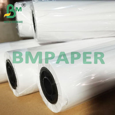 36&quot; x 500ft 3&quot; कोर 20lb वाइट बॉन्ड पेपर वाइड फॉर्मेट इंकजेट प्रिंटर के लिए