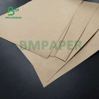 50gsm 60gsm प्राकृतिक रंग का क्राफ्ट पेपर टेकवे बैग के लिए उच्च आंसू शक्ति