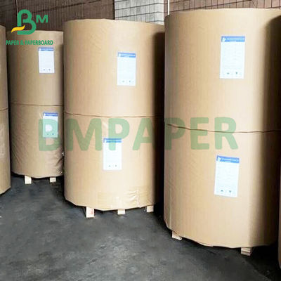 चिकनी पुनर्नवीनीकरण योग्य क्राफ्ट रंग 45gsm 80gsm खाद्य पैकिंग पेपर रोल