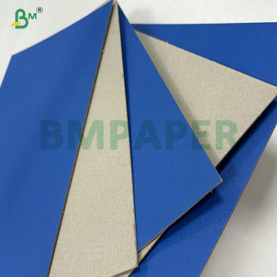 2 मिमी 2.5 मिमी एक तरफ नीला लेमिनेटेड ग्रे बैकबोर्ड उपहार बॉक्स के लिए 31 X 43 इंच