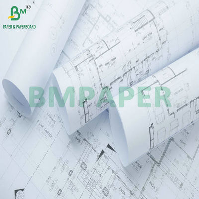 आर्किटेक्चरल योजनाओं के मुद्रण के लिए 36' x 500ft 3' कोर प्रारूप सीएडी इंकजेट पेपर रोल
