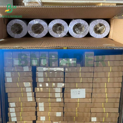 24' X 150ft लेपित 28lb इंकजेट प्लॉटर पेपर बॉन्ड रोल 2' कोर