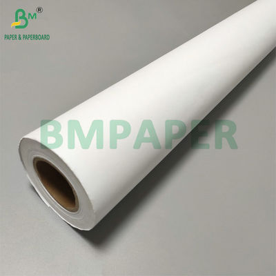 24' X 150ft लेपित 28lb इंकजेट प्लॉटर पेपर बॉन्ड रोल 2' कोर