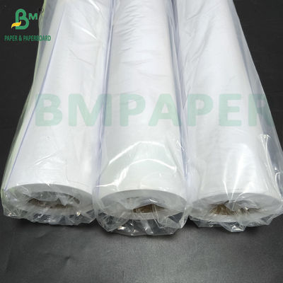 रोल व्हाइट ड्राइंग पेपर 20# 48 इन X 50 Yds CAD बॉन्ड पेपर अनकोटेड