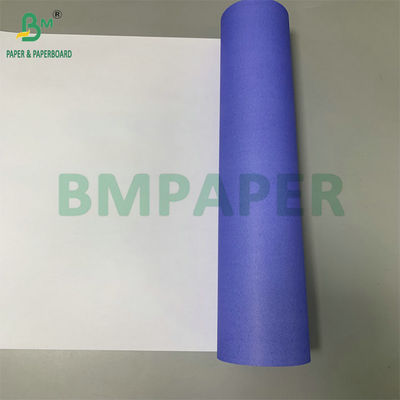 24' X 150ft एक तरफ बैंगनी नीला 20lb सीएडी बॉन्ड पेपर रोल 2' कोर