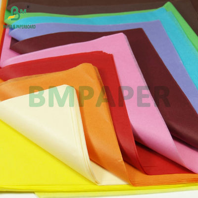 फल के लिए 17 ग्राम रंगीन टिशू रैपिंग पेपर पैकिंग 50 x 70 सेमी हल्का