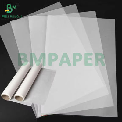 93gsm 100gsm इंजीनियरिंग चित्रों के लिए पारदर्शी ट्रेसिंग पेपर 91cm x 70m