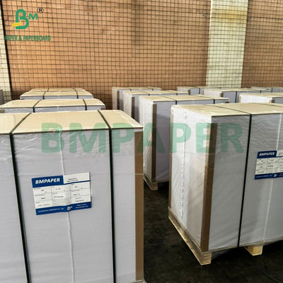 80gsm 120gsm C1S चमकदार लेपित कला कागज लेबल के लिए अच्छी मुद्रण क्षमता 70 x 100 सेमी