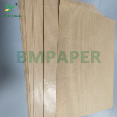 60 ग्राम रिब्ड ब्राउन क्राफ्ट पेपर गिफ्ट रैपिंग के लिए आंसू प्रतिरोधी 70 x 100 सेमी