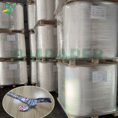 26gsm 28gsm स्ट्रॉ रैपिंग पेपर उच्च शक्ति पर्यावरण के अनुकूल 32MM