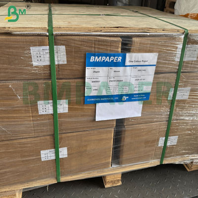 26gsm 28gsm स्ट्रॉ रैपिंग पेपर उच्च शक्ति पर्यावरण के अनुकूल 32MM